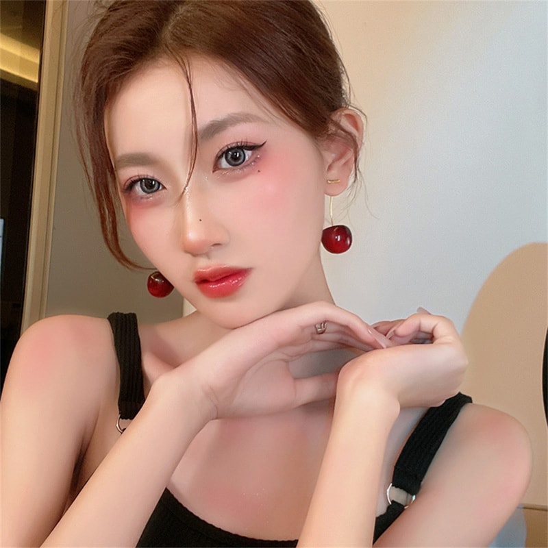 Cute Cherry Fruit Acrylic Earrings Fashion Able Resin Cherry Earrings For Women Trendy Jewellery Ac 0