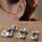 Classic Zircon Stud Earrings For Women Stainless Steel Cartilage Piercing Jewelry Elegant Girls Ear 7