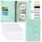 Money Saving Organiser PU Leather Budget Binder Marble Notebook Budget Planner Envelope For Office 4