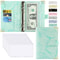 Money Saving Organiser PU Leather Budget Binder Marble Notebook Budget Planner Envelope For Office 4