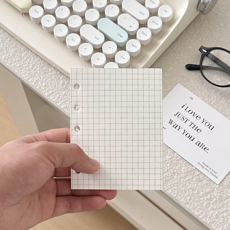 Hand Book Inner Card Booklet Binder Loose Page Collect Book Photo Cards Diary Agenda Planner Cover 5