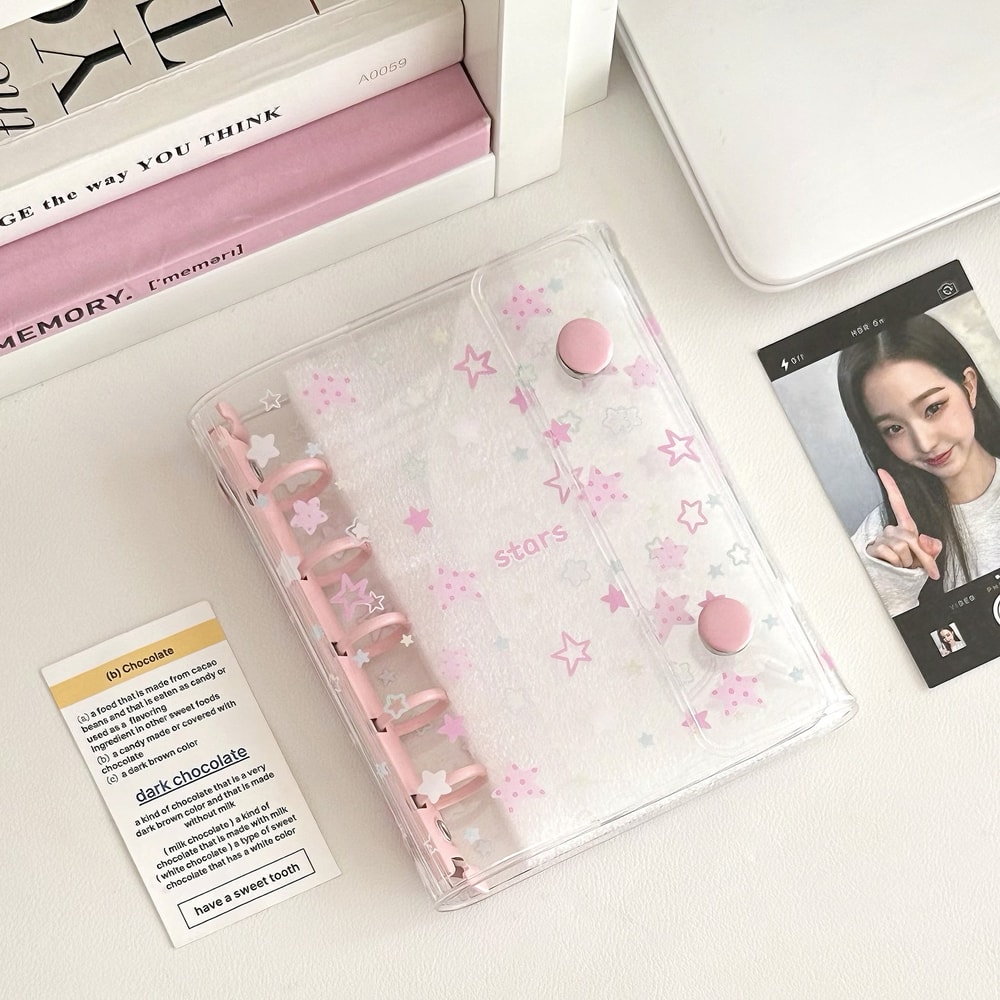 Hand Book Inner Card Booklet Binder Loose Page Collect Book Photo Cards Diary Agenda Planner Cover 7