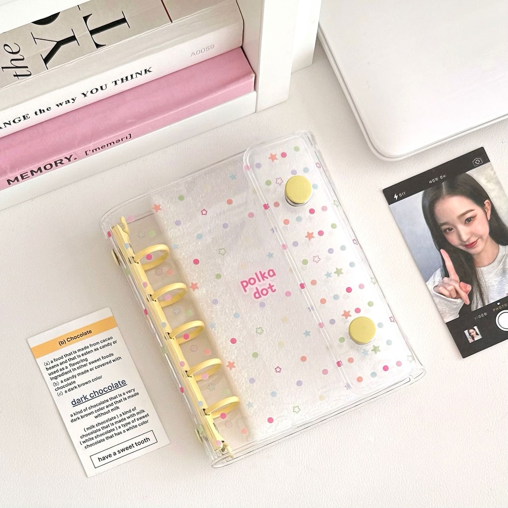 Hand Book Inner Card Booklet Binder Loose Page Collect Book Photo Cards Diary Agenda Planner Cover 8