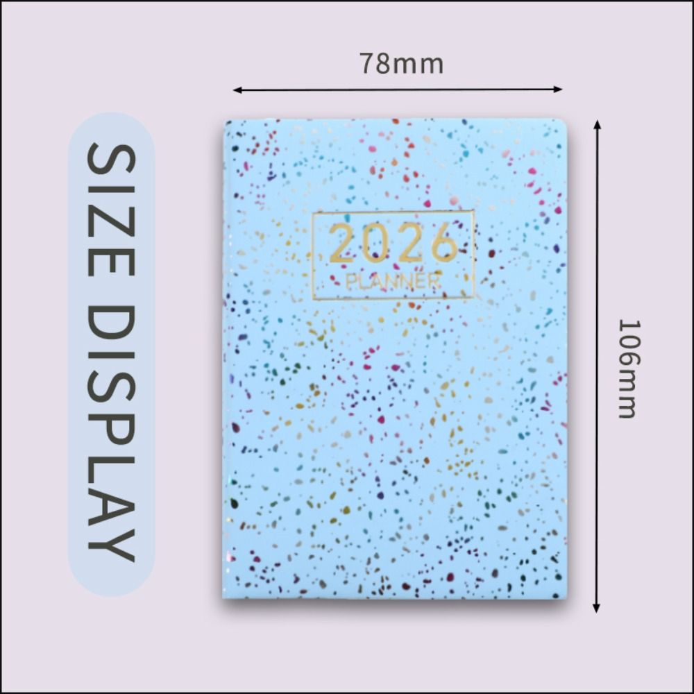 Portable Agenda Book Pocket With Calendar Appointment Book Diary Weekly Planner For School Office U 3