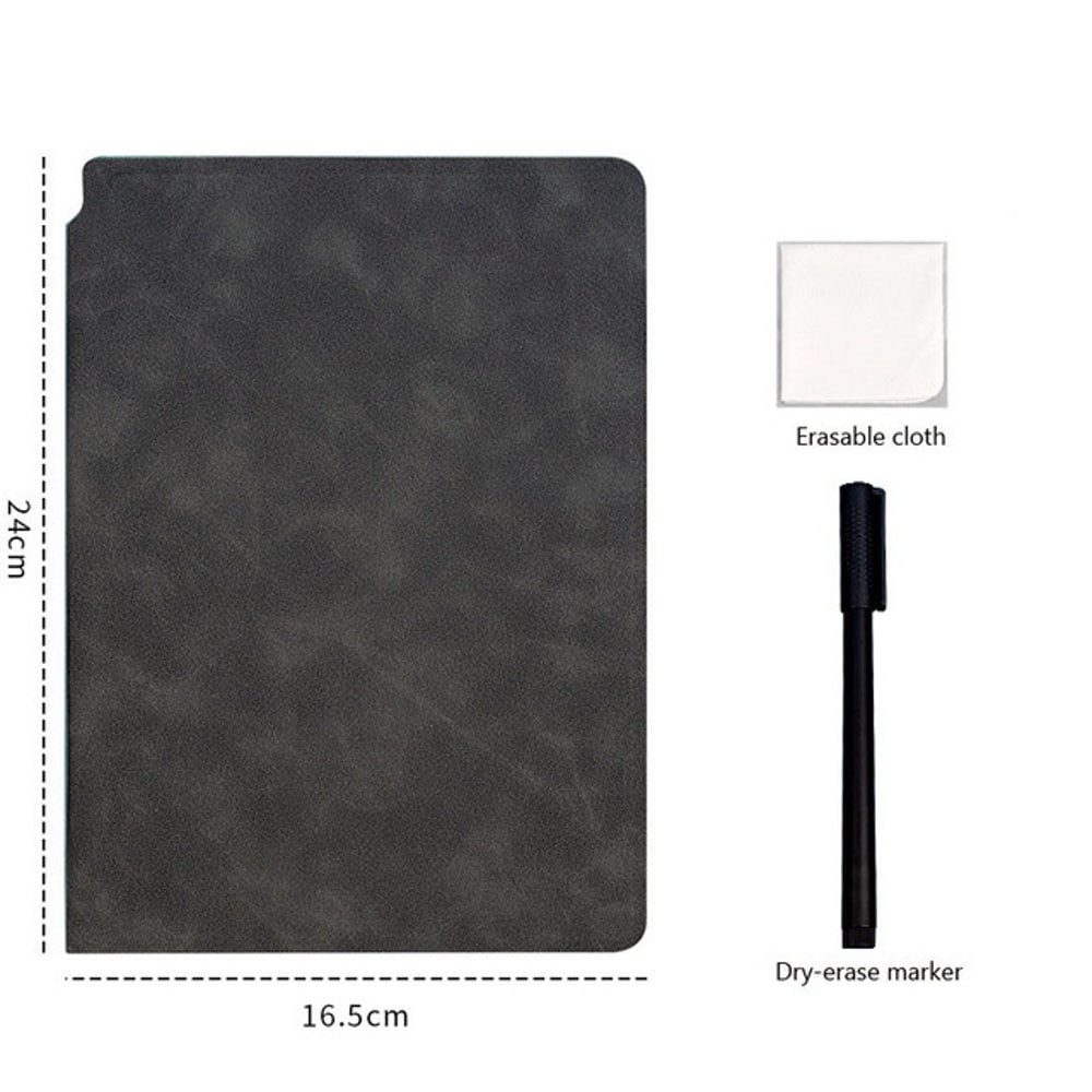 Reusable Whiteboard Notebook Memo Book Weekly Planner With Free Pen Cloth Portable Notebooks For E 8