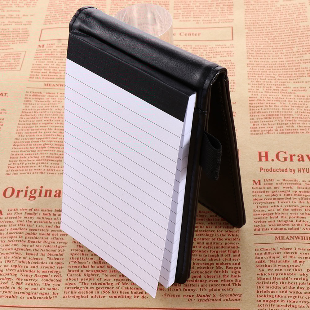 Leather Cover Pocket Planner Small Notepad Notebook Business Diary Office Stationery School Memos N 3