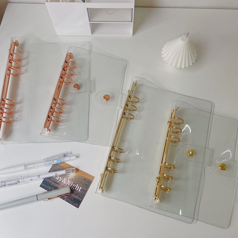 Golden Glittery Bling Binder Notebook Cover Diary Agenda Planner Paper Cover School Stationery 2