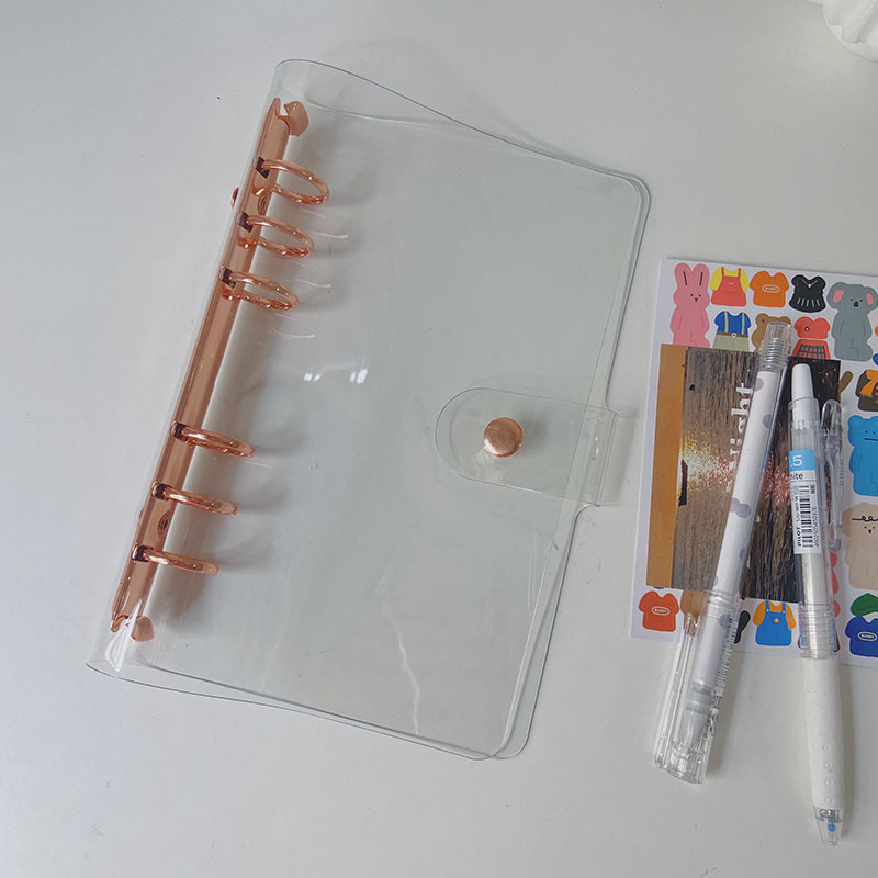 Golden Glittery Bling Binder Notebook Cover Diary Agenda Planner Paper Cover School Stationery 6