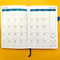 Monthly Planner Calendar Soft Cover Minimalist Diary Writing Design 2