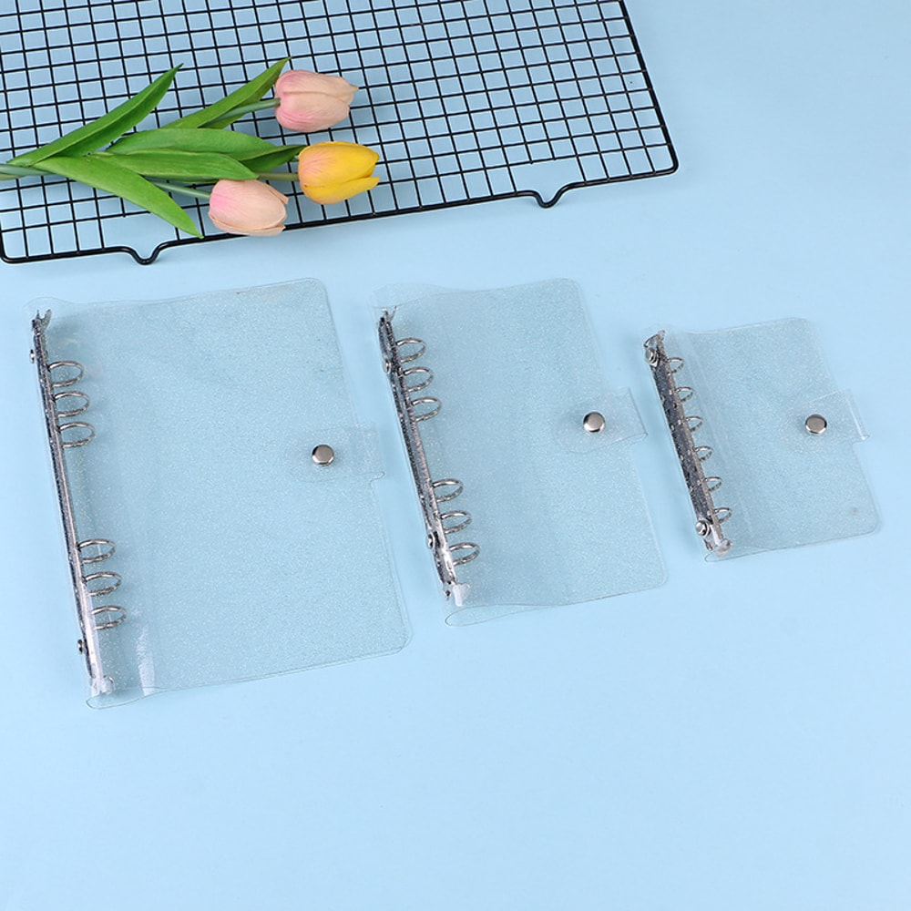 Glittery Bling Binder Notebook Cover Diary Agenda Planner Paper Cover For School Stationery 4
