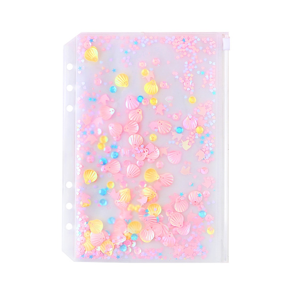 Glittery Bling Binder Notebook Cover Diary Agenda Planner Paper Cover For School Stationery 5