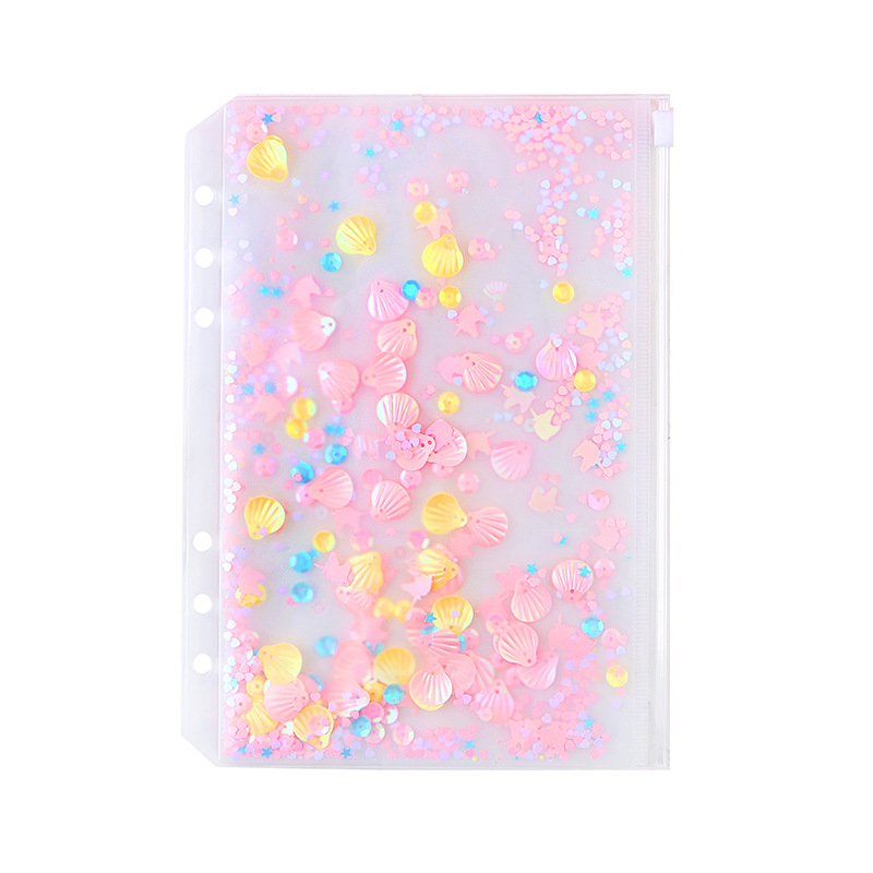Glittery Bling Binder Notebook Cover Diary Agenda Planner Paper Cover For School Stationery 5