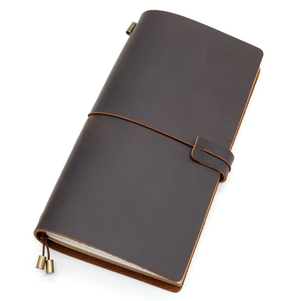 Handmade Genuine Leather Travellers Notebook Vintage Cowhide Travel Diary Journal Perfect Gift Plan 4