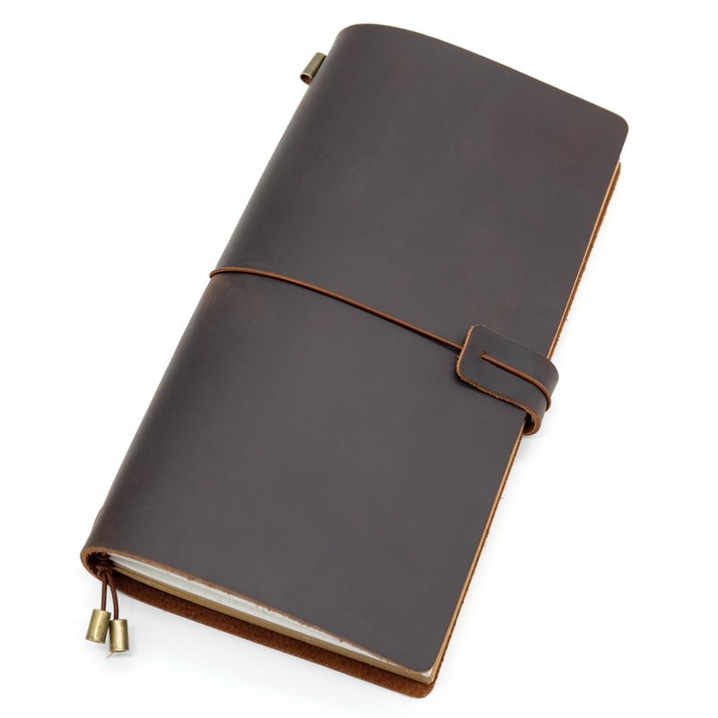 Handmade Genuine Leather Travellers Notebook Vintage Cowhide Travel Diary Journal Perfect Gift Plan 4