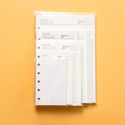 high quality ring binder notebook insert refills, loose leaf spiral diary planner paper, durable inner core paper