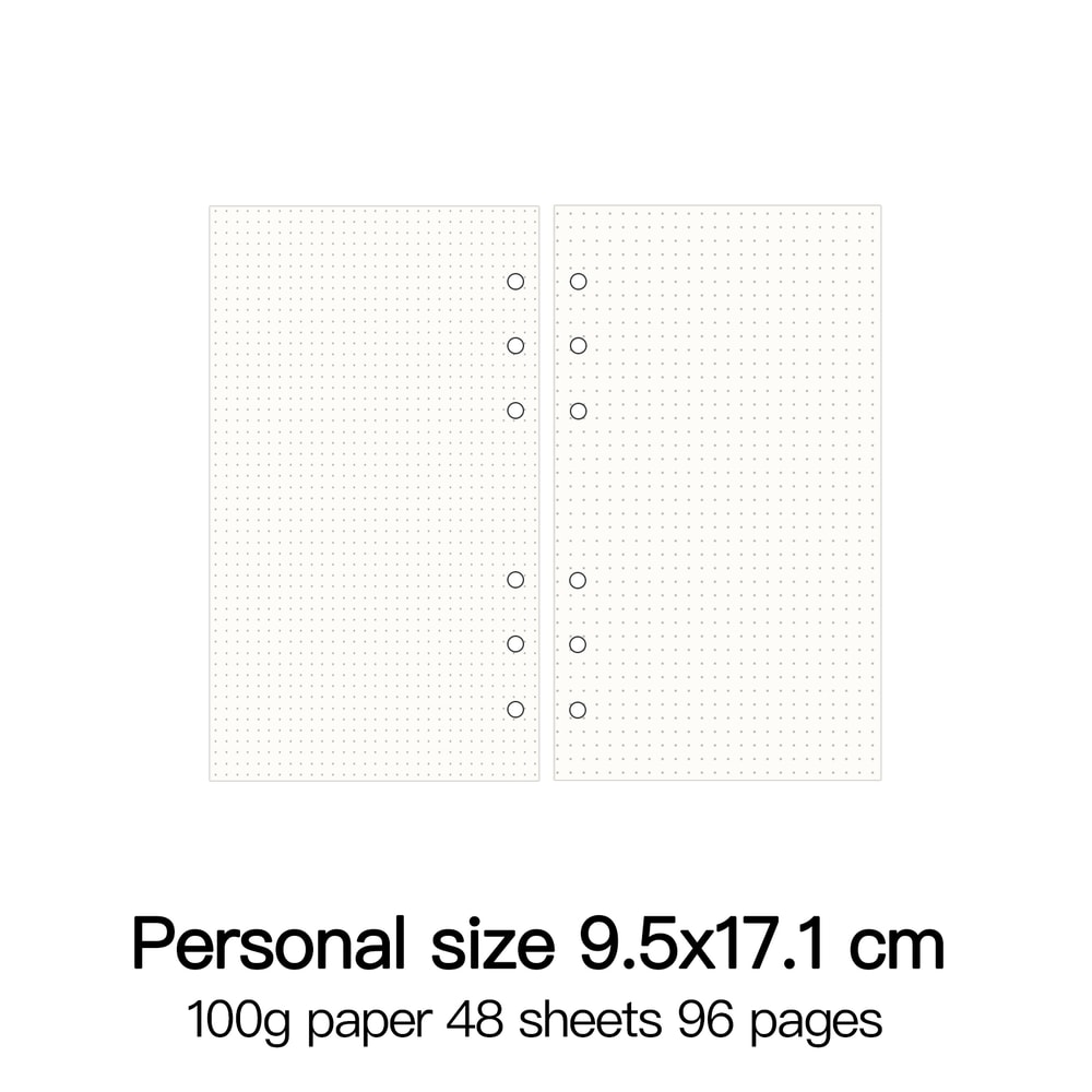 High Quality Ring Binder Notebook Insert Refills Loose Leaf Spiral Diary Planner Paper Durable Inne