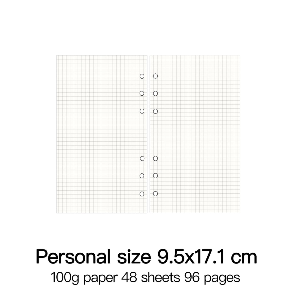 High Quality Ring Binder Notebook Insert Refills Loose Leaf Spiral Diary Planner Paper Durable Inne