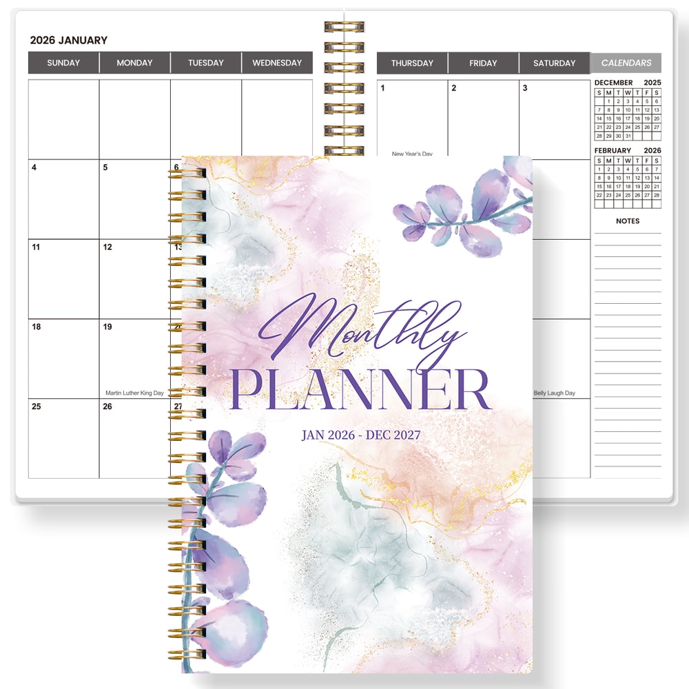 Weekly Monthly Planner Spiral Organizer With Calendar Notes School Office Supplies Schedule Pla 4