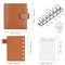 Pocket Size Planner Pebbled Grain Leather Notebook Ring Mini Agenda Organizer Diary Notepad For Dai