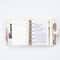 Pocket Size Planner Pebbled Grain Leather Notebook Ring Mini Agenda Organizer Diary Notepad For Dai