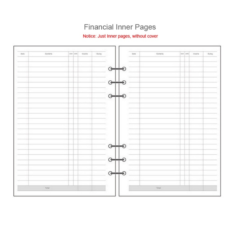 Laser Notebook Planner Organizer Binder Books Journal Sketchbook Office Supplies Notebook 9