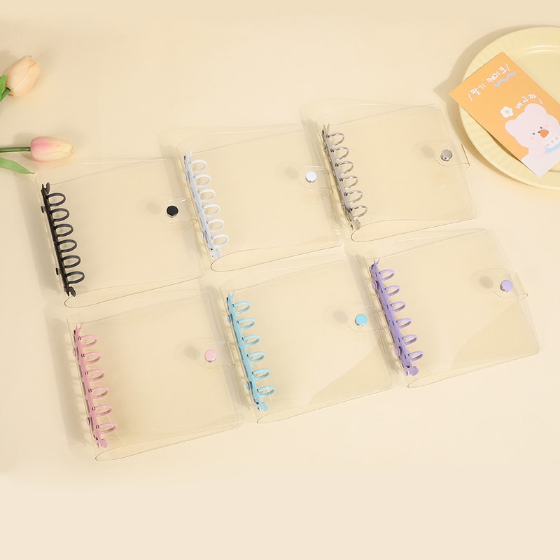 Wide Loose Leaf Binder PVC Document Storage DIY Planner Agenda Photo Cards Collect Book Diary Cover 1