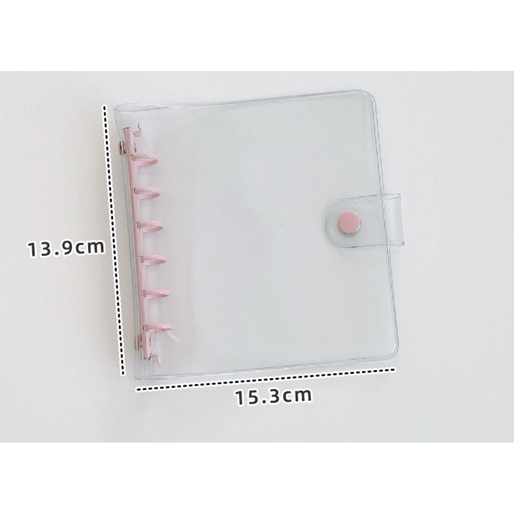 Wide Loose Leaf Binder PVC Document Storage DIY Planner Agenda Photo Cards Collect Book Diary Cover 2