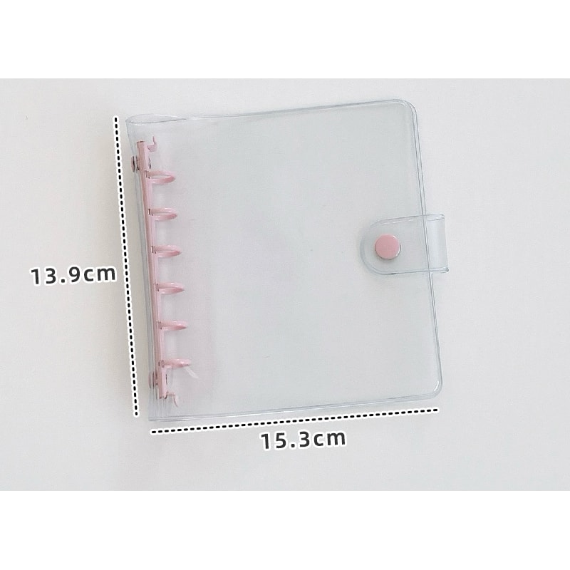 Wide Loose Leaf Binder PVC Document Storage DIY Planner Agenda Photo Cards Collect Book Diary Cover 2