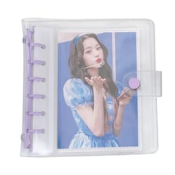 wide loose leaf binder, pvc document storage, diy planner agenda, photo cards collect book, diary cover album
