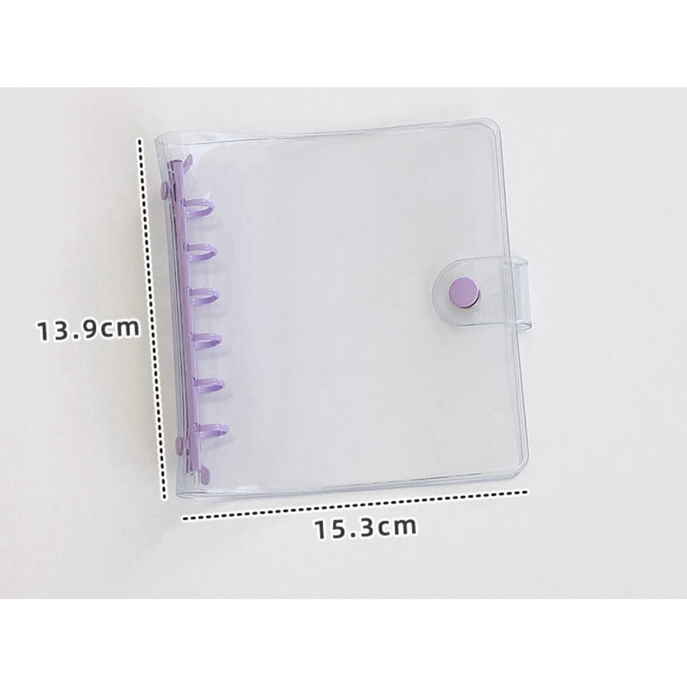 Wide Loose Leaf Binder PVC Document Storage DIY Planner Agenda Photo Cards Collect Book Diary Cover 3