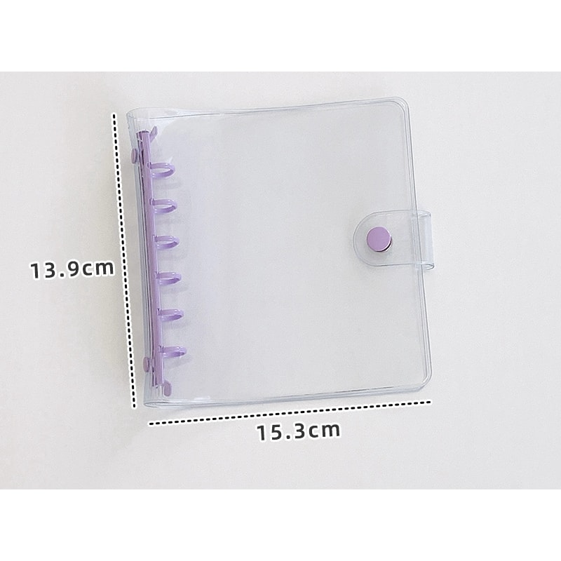 Wide Loose Leaf Binder PVC Document Storage DIY Planner Agenda Photo Cards Collect Book Diary Cover 3