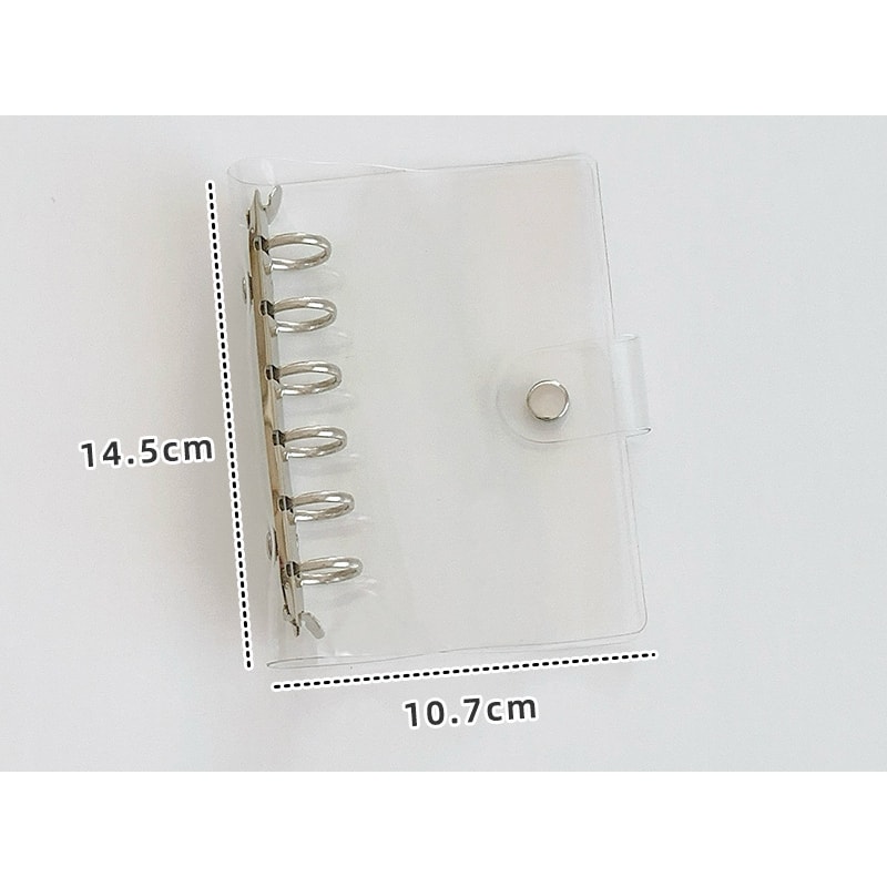 Wide Loose Leaf Binder PVC Document Storage DIY Planner Agenda Photo Cards Collect Book Diary Cover 5