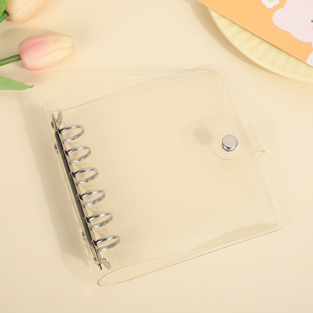 Wide Loose Leaf Binder PVC Document Storage DIY Planner Agenda Photo Cards Collect Book Diary Cover 6