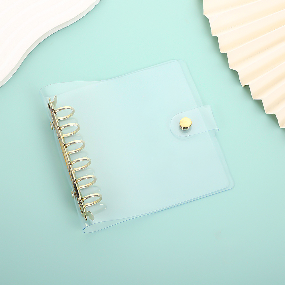 Wide Loose Leaf Binder PVC Document Storage DIY Planner Agenda Photo Cards Collect Book Diary Cover 7