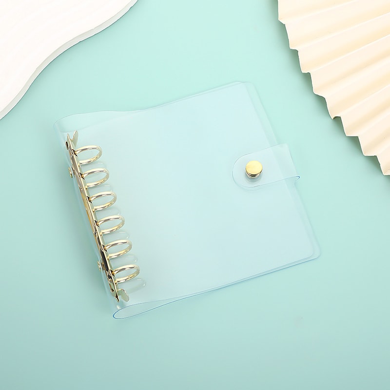 Wide Loose Leaf Binder PVC Document Storage DIY Planner Agenda Photo Cards Collect Book Diary Cover 7