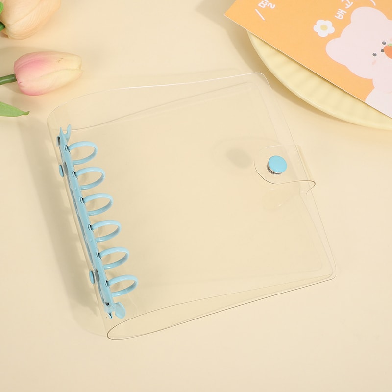 Wide Loose Leaf Binder PVC Document Storage DIY Planner Agenda Photo Cards Collect Book Diary Cover 10