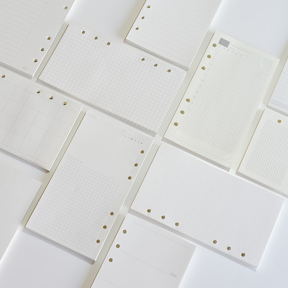 Wood Free Printing Paper Planner Inner Pages For Filofax Creative Office Notebook Spiral Filler Pap 0