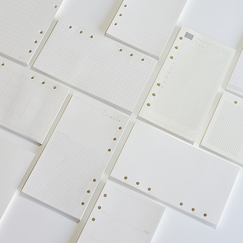 Wood Free Printing Paper Planner Inner Pages For Filofax Creative Office Notebook Spiral Filler Pap 0