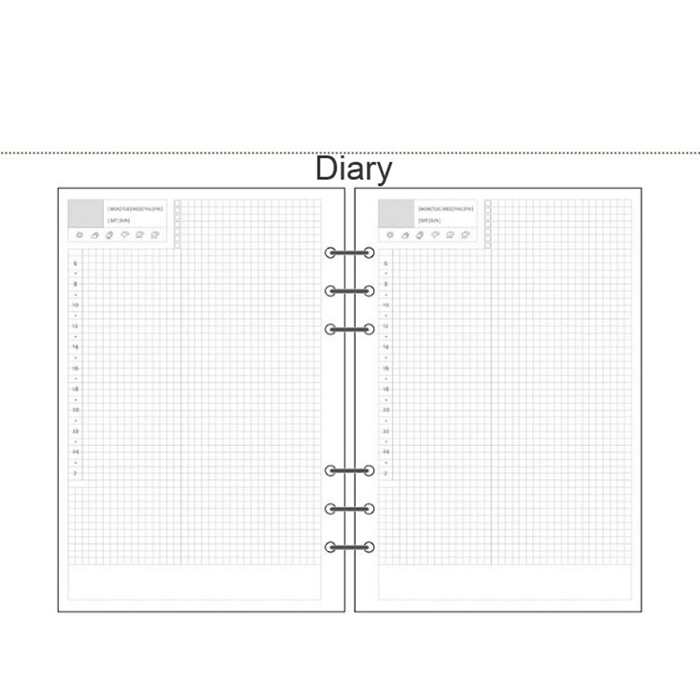 Wood Free Printing Paper Planner Inner Pages For Filofax Creative Office Notebook Spiral Filler Pap 1