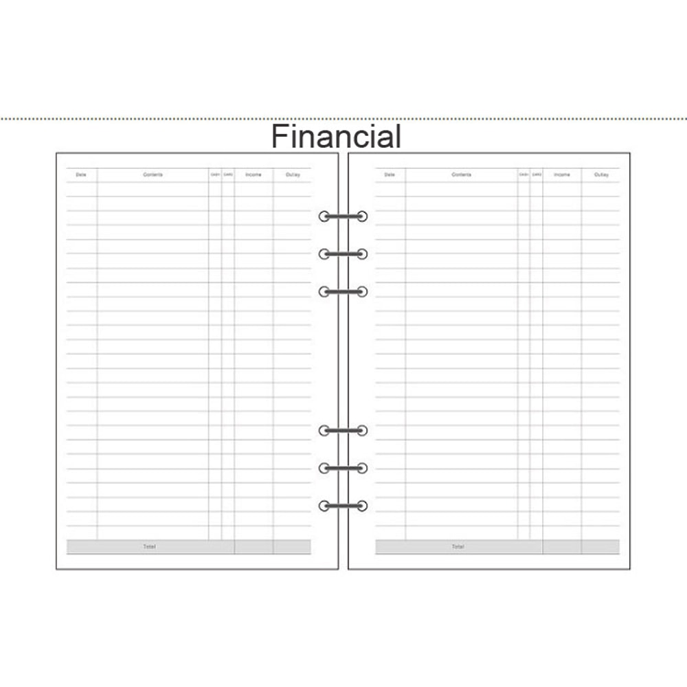 Wood Free Printing Paper Planner Inner Pages For Filofax Creative Office Notebook Spiral Filler Pap 3