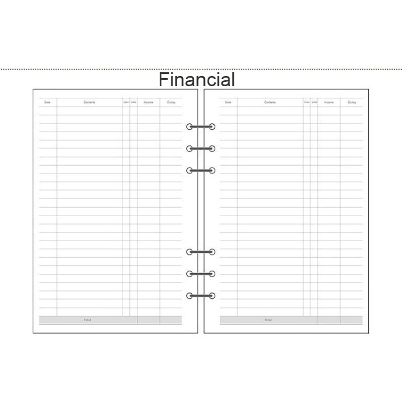 Wood Free Printing Paper Planner Inner Pages For Filofax Creative Office Notebook Spiral Filler Pap 3