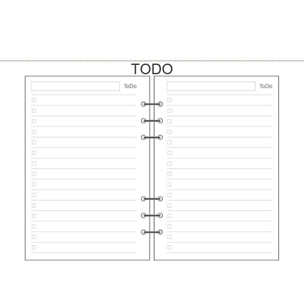 Wood Free Printing Paper Planner Inner Pages For Filofax Creative Office Notebook Spiral Filler Pap 4