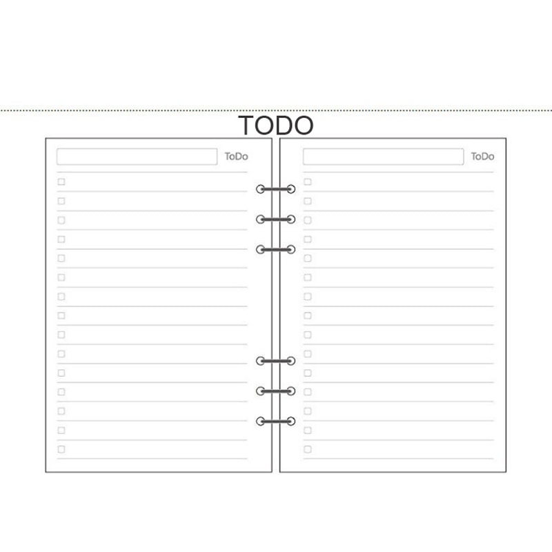 Wood Free Printing Paper Planner Inner Pages For Filofax Creative Office Notebook Spiral Filler Pap 4