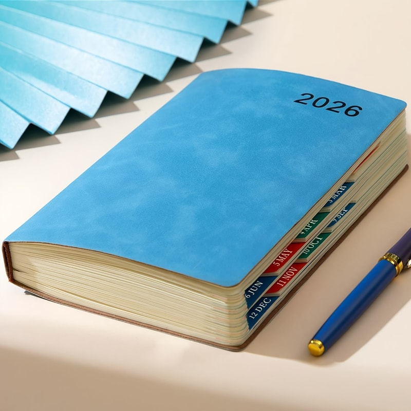 Self-Discipline Calendar Planner, Daily Organizer, Portable Notebook, Weekly & Monthly Planner Layouts