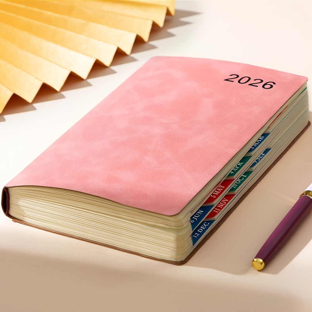 Self-Discipline Calendar Planner, Daily Organizer, Portable Notebook, Weekly & Monthly Planner Layouts