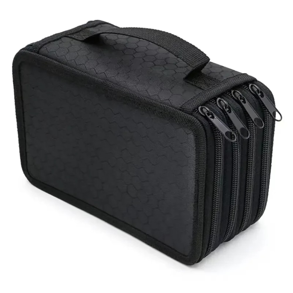 Pencil Case Portable Large Capacity Multifunction Pencil Bag With Zipper Pocket Art School Statione