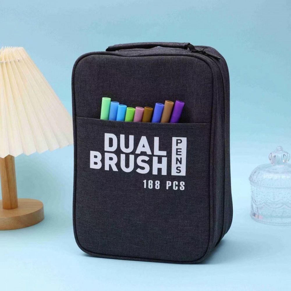 Colors Dual Tip Brush Marker Pens Watercolour Fine Liner Manga Art Accessories For Drawing Art Supp