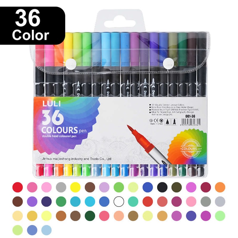 Colors Double Head Markers Tip Art Supplies Drawing Brush Pen Set Perfect For Office School Gift Pe 8