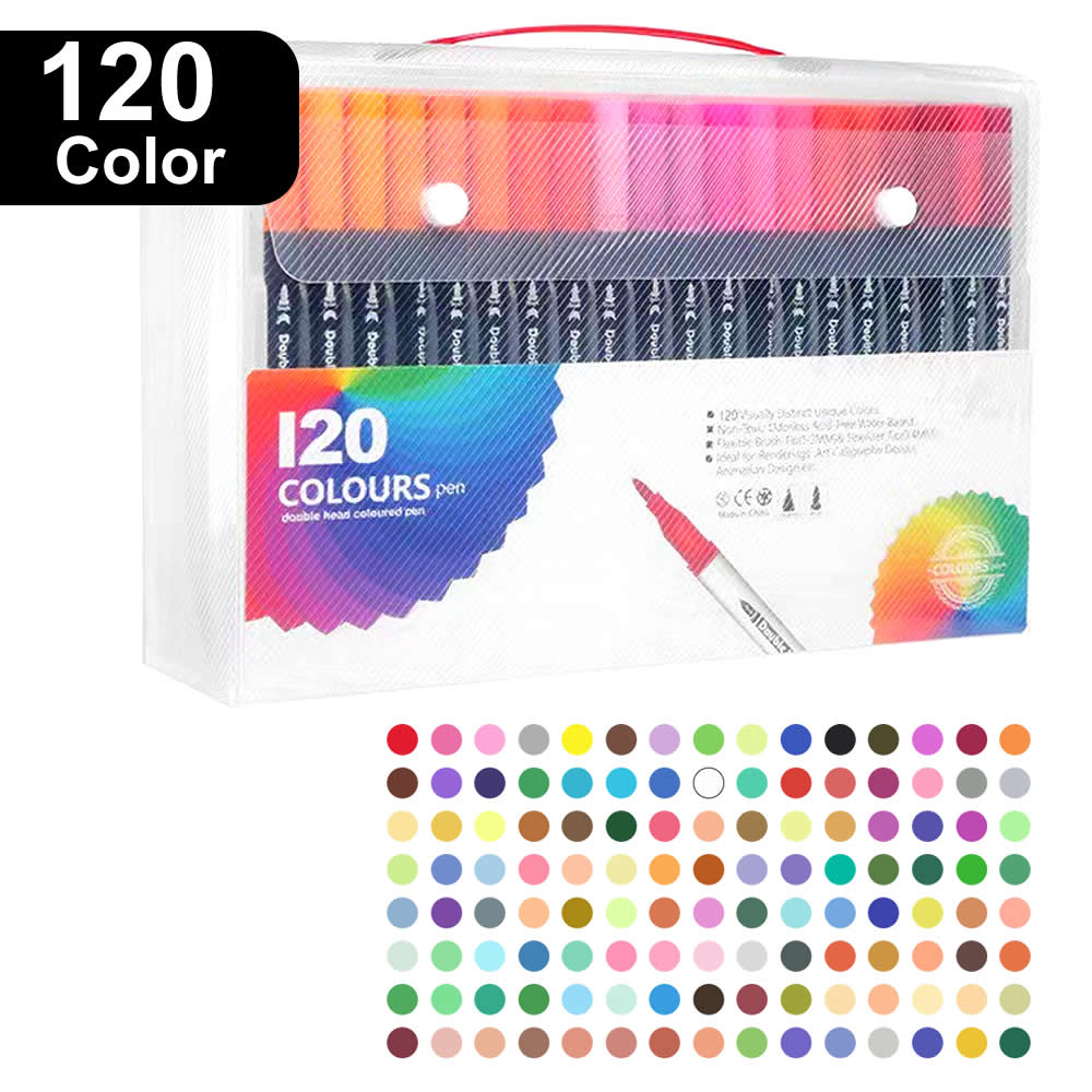 Colors Double Head Markers Tip Art Supplies Drawing Brush Pen Set Perfect For Office School Gift Pe 10