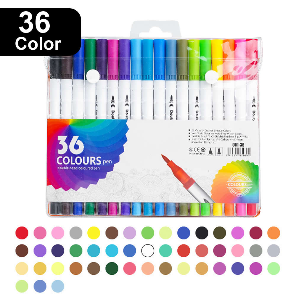 Colors Double Head Markers Tip Art Supplies Drawing Brush Pen Set Perfect For Office School Gift Pe 13